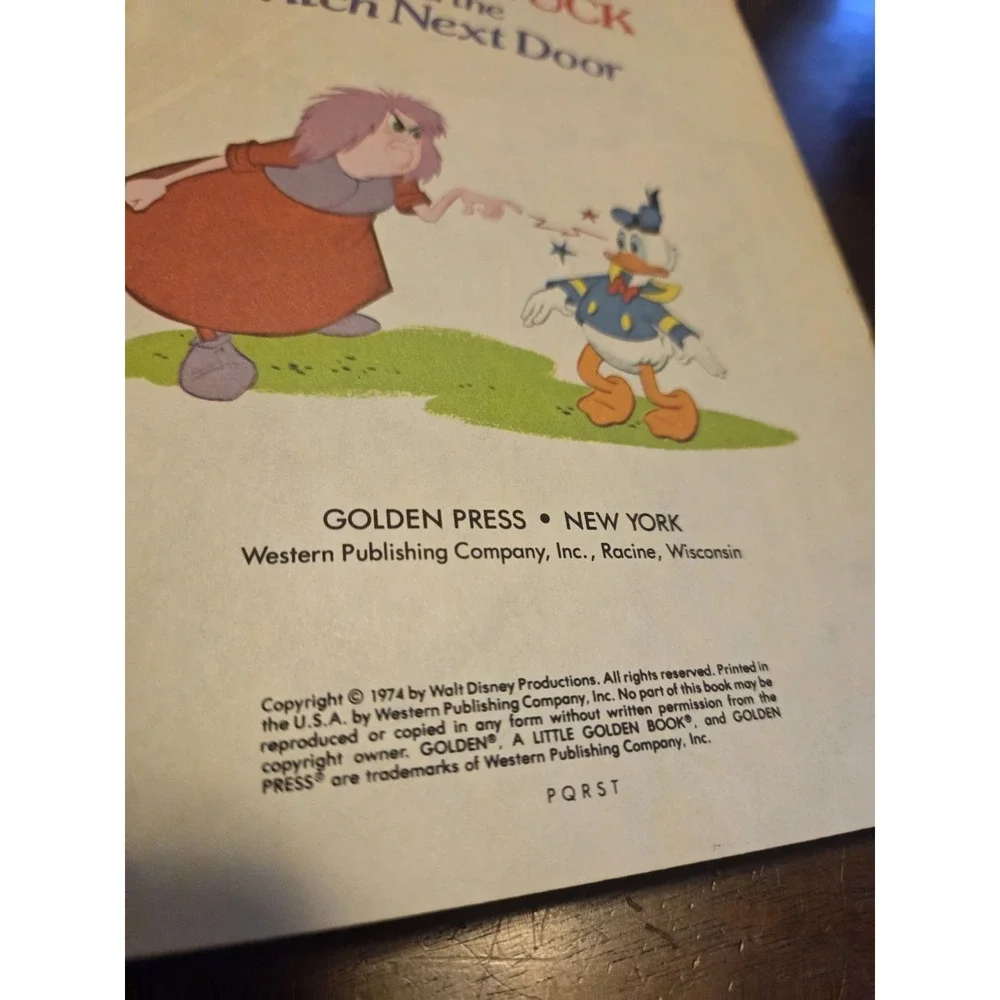 Walt Disney's Donald Duck and the Witch Next Door 1974 Golden Press Hardcover